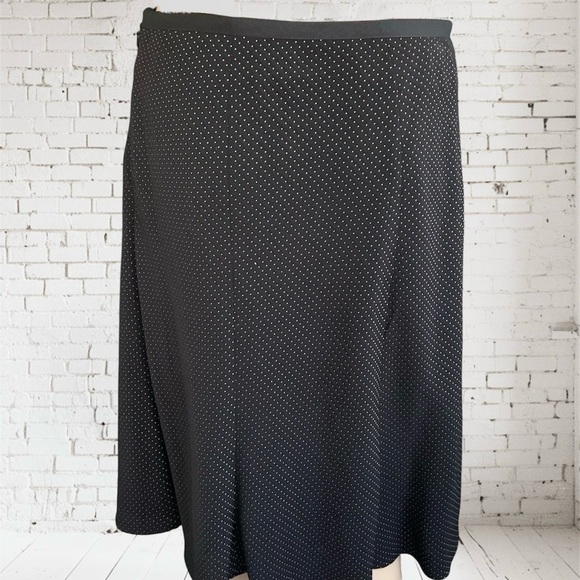 Jones N.Y.Suit Womens Suit Set Retro Navy/Pink Polka Dot Jacket +Skirt Sz 6 - Picture 2 of 16